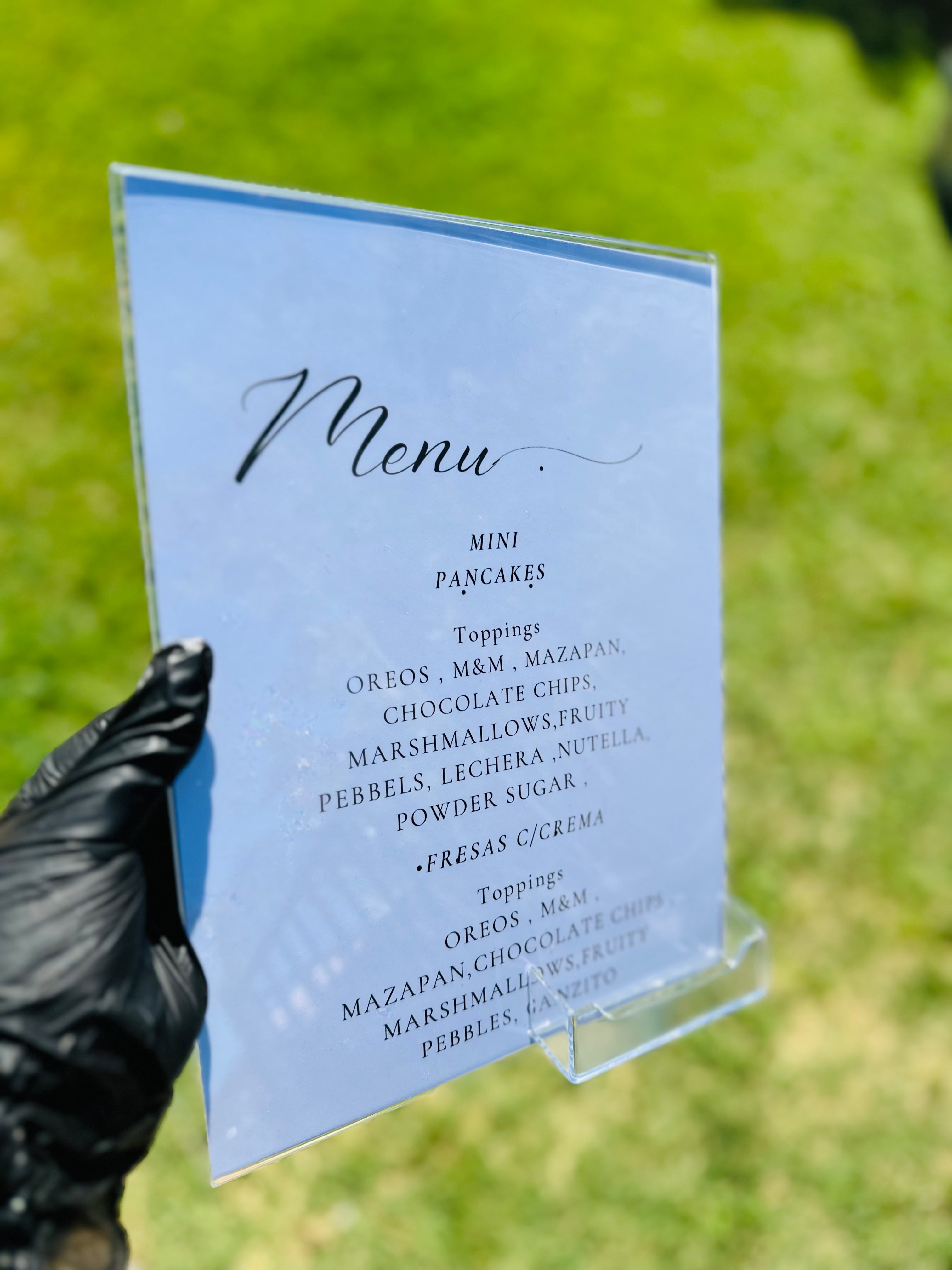 Acrylic Sign 8.5x11 in